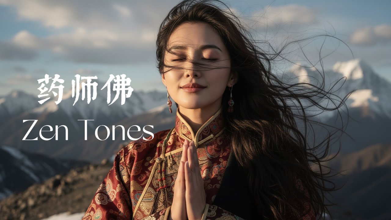《藥師灌頂真言》藏音深度舒緩！| 睡前靜心必備，驅散焦慮陰雲，終止情緒內耗，重尋內心寧靜港灣 | チベットの秘めた音楽で深く癒される！AIMV サンスクリット語での心の平穏回復