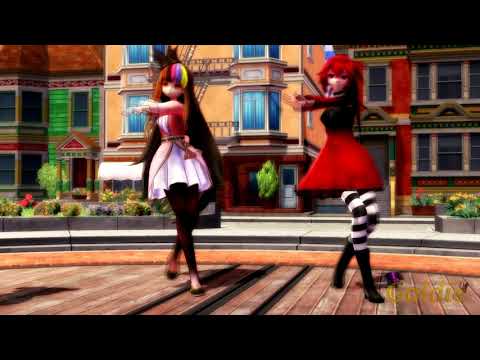 『Galaco NEO v3, Kagamine rin v4, CUL v3, Hatsune Miku v4』My Room Disco Night【MMDxVOCALOID4cover】