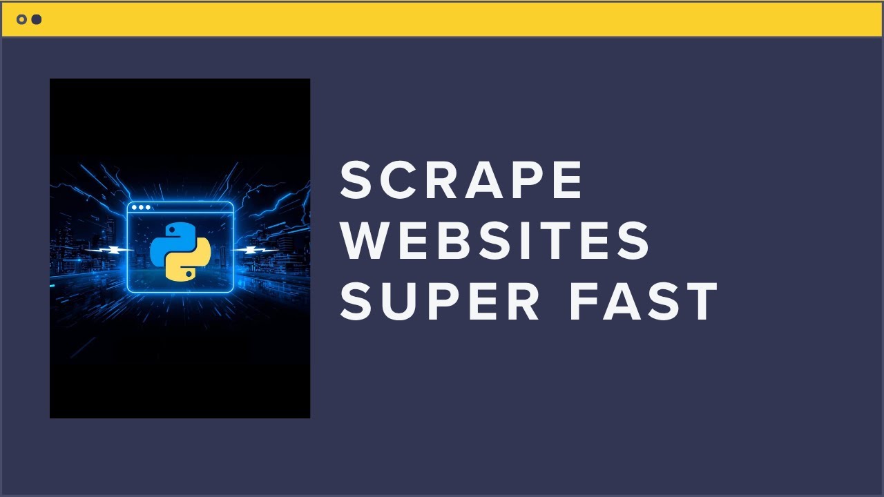 Scrape Websites With Python SUPER FAST - YouTube