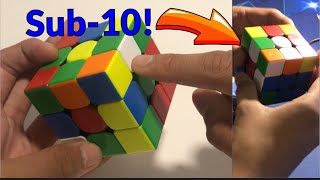 How I got my first ever sub-10 3x3 average! (Reconstruction)