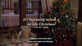 Vietsub | It's beginning to look a lot like Christmas (V BTS cover) - Michael Bublé | Lyrics Video