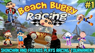 Shinchan and friends plays beach buggy racing 😂 | shinchan vs friends in racing tournament 😂 | #1 screenshot 4