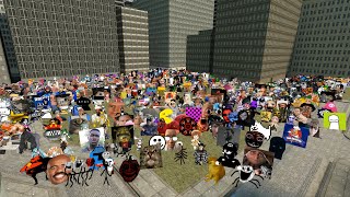 Spawned all the Nextbots in Gmod / 830 Nextbots (2D) █ Garry's Mod - mods █
