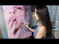 I painted a shower portrait | Oil Painting Time Lapse