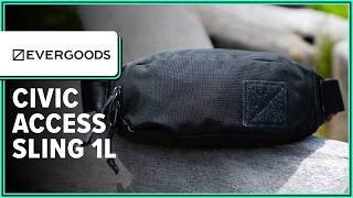 EVERGOODS CIVIC Access Sling 1L Review (2 Weeks of Use) - YouTube