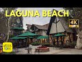 Downtown Laguna Beach California USA | 4K Walking Tour