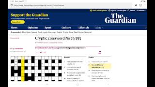 Guardian Cryptic Crossword (Monday, 27 May 2024)