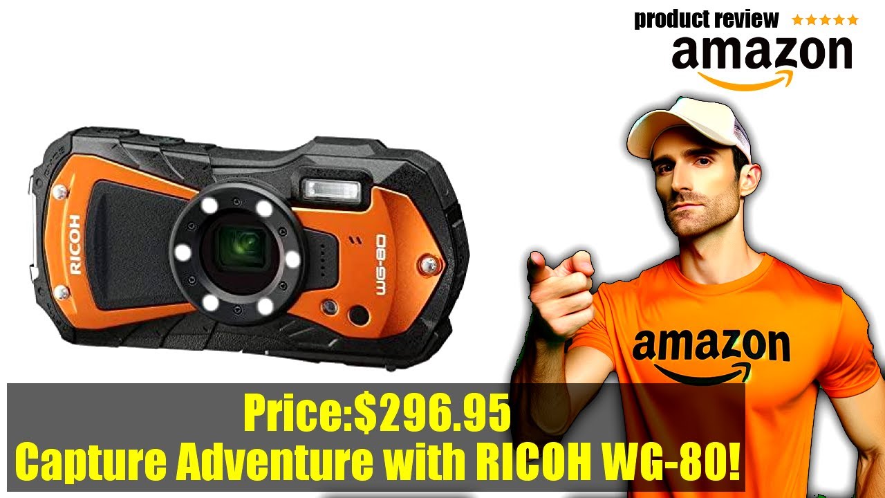 Buy Ricoh | RICOH WG-80 Orange Waterproof Digital Camera Shockproof  Freezeproof Crushproof