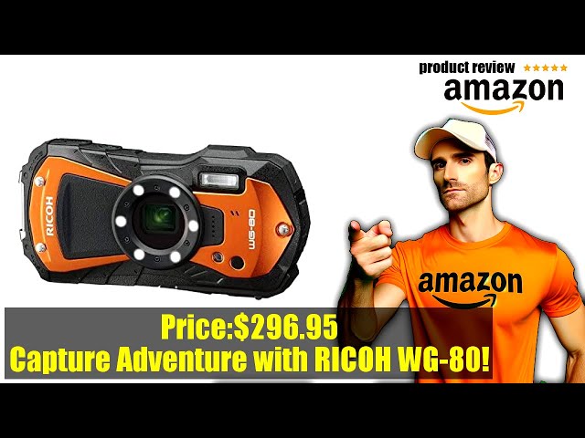 Buy Ricoh | RICOH WG-80 Orange Waterproof Digital Camera