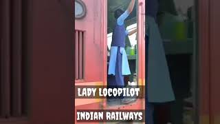 Indian Railways female Electric Locomotive Locopilot // Indian Girl pilot // shorts indianrailways