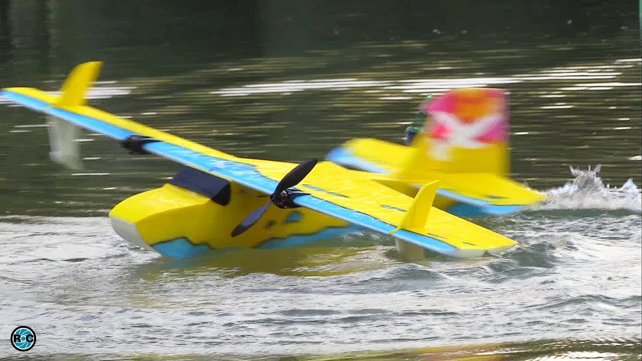ELECTRIC RC AIRCRAFT FLIGHT SHOW & STUNTS - TH 39" EPP Puddle Star ...