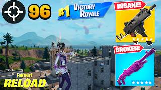 96 Elimination Duo "RELOAD” Gameplay Wins (Fortnite Chapter 7 High Ping)
