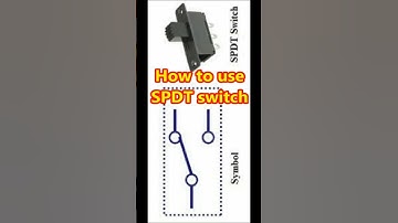 how to use spdt switch #electronics #experiment
