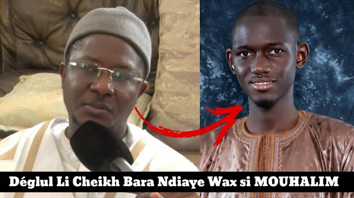 Le député Cheikh bara Ndiaye fait des Témoignages Sur Mouhamed Cissé MOUHALIM