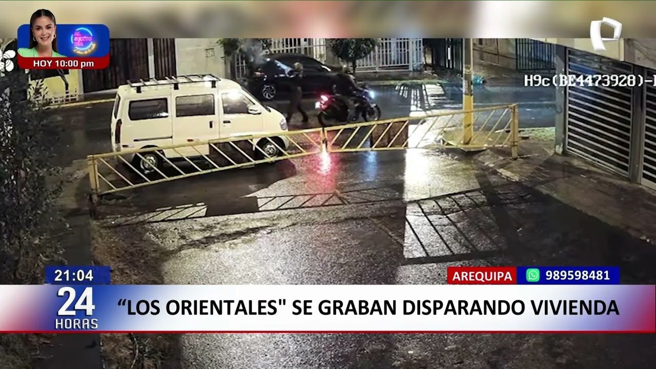 Arequipa: banda “Los Orientales” se graban disparando a vivienda