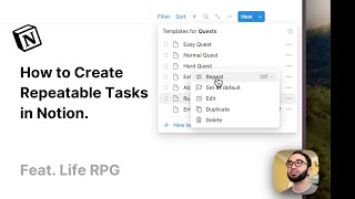 How to Create Repeatable Tasks in Notion