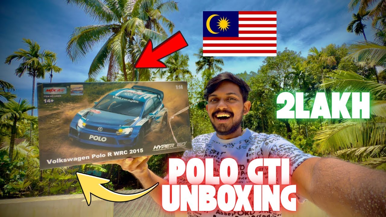 മലേഷ്യയില്‍ നിന്ന് കൊണ്ടുവന്ന Polo GTI unbox ചെയ്ത കഥ 🔥🤩 | Unboxing MJX Polo 1:14 | Hypergo