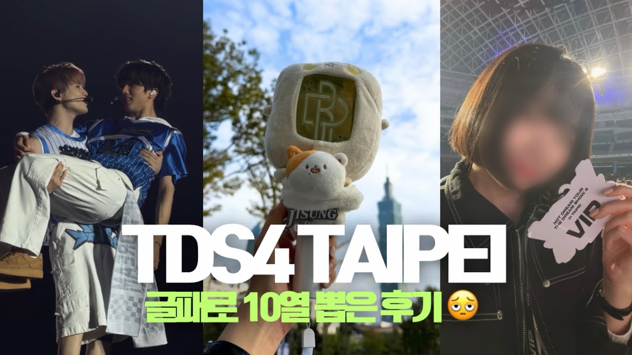 시즈니 브이로그 | 글패 10열 미쳤다(n) 드림쇼 미쳤다(p) • 해투 브이로그 • NCT DREAM TDS4 VLOG • 대만 여행 브이로그
