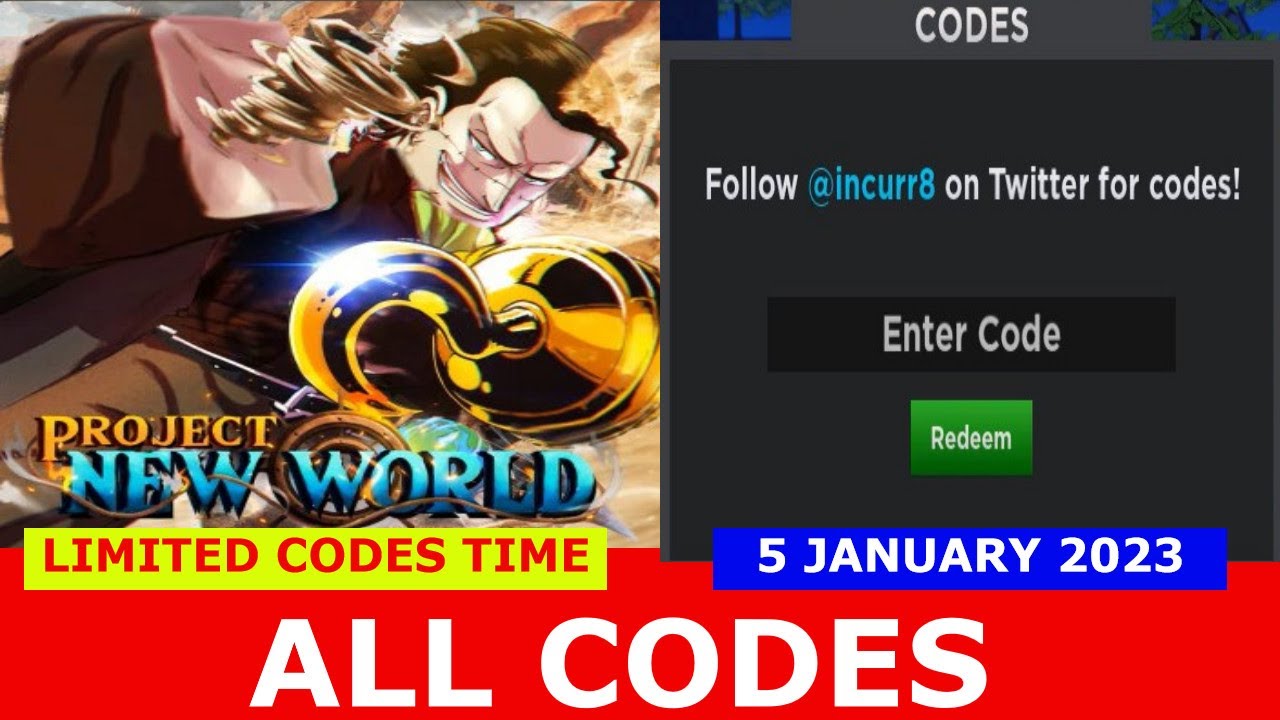 NEW UPDATE* [UPDATE 5] Project New World ROBLOX, ALL CODES