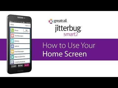 How to Use Your Home Screen - Jitterbug Smart2