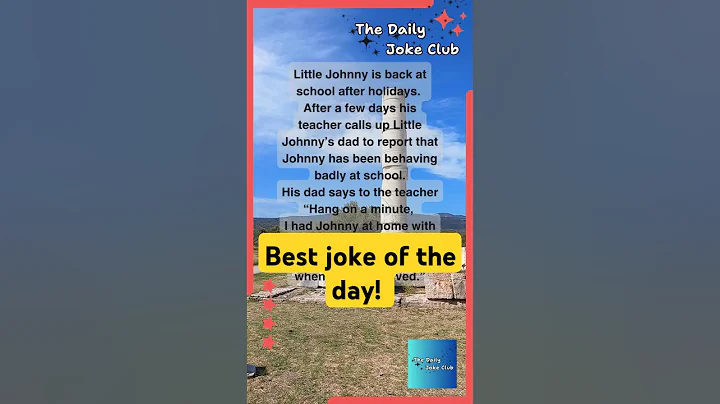 😄 BEST JOKE OF THE DAY! Little Johnny is back at school! #Johnny #jokes #funny #humor #comedy