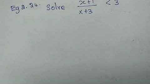 ##TN class 11 maths example 2.24| solve x+1/x+3 less than 3