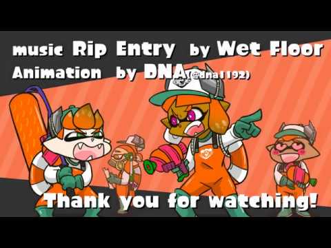 splatoon2 animation wet floor rip entry fan movie youtube