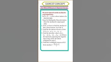 TS Eamcet| 2023 ||Measures of dispersion for eamcet 2023 | Maths concept for EAMCET|Maths 2A  Concpt