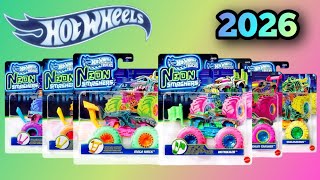 Hot Wheels 2026 Neon Smashers Monster Trucks Mix 1
