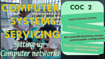 CSS NC II COC2 | COMPUTER SYSTEMS SERVICING | SET UP COMPUTER NETWORKS