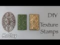 How to make deep texture stamps - DIY Polymer clay tutorial