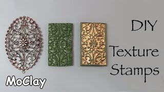 How to make deep texture stamps - DIY Polymer clay tutorial