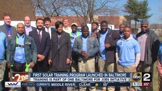 New solar training program launched in Baltimore