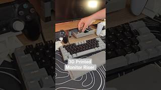 3D Printed monitor riser ASMR, #asmr #cozy #cozygaming #pcsetup #pc #work #setup #viral #fyp #shorts