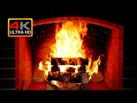 Cozy Fireplace Ambience 🔥 Relaxing Crackling Fire for Sleep, Study & Cozy Background