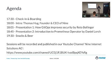 TechTalkThursday #9 - Introduction by Thomas Hug, CEO of Nine Internet Solutions AG