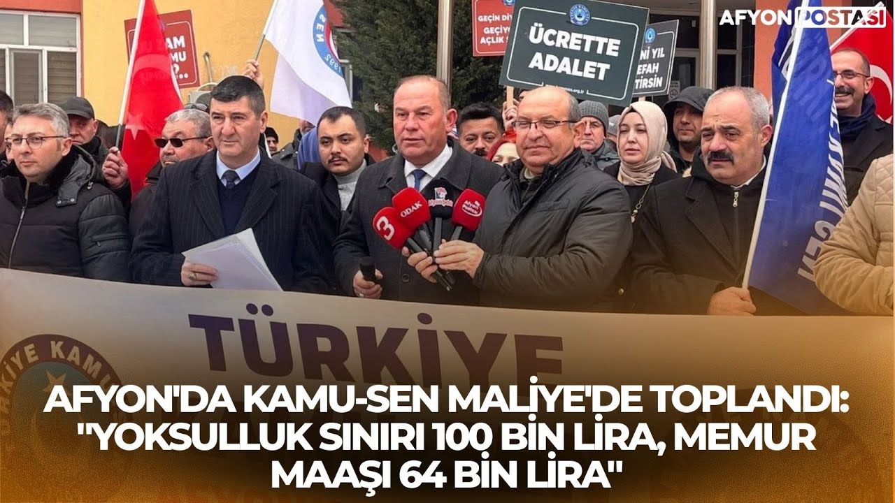 Afyon'da Kamu-Sen Maliye'de Toplandı: 