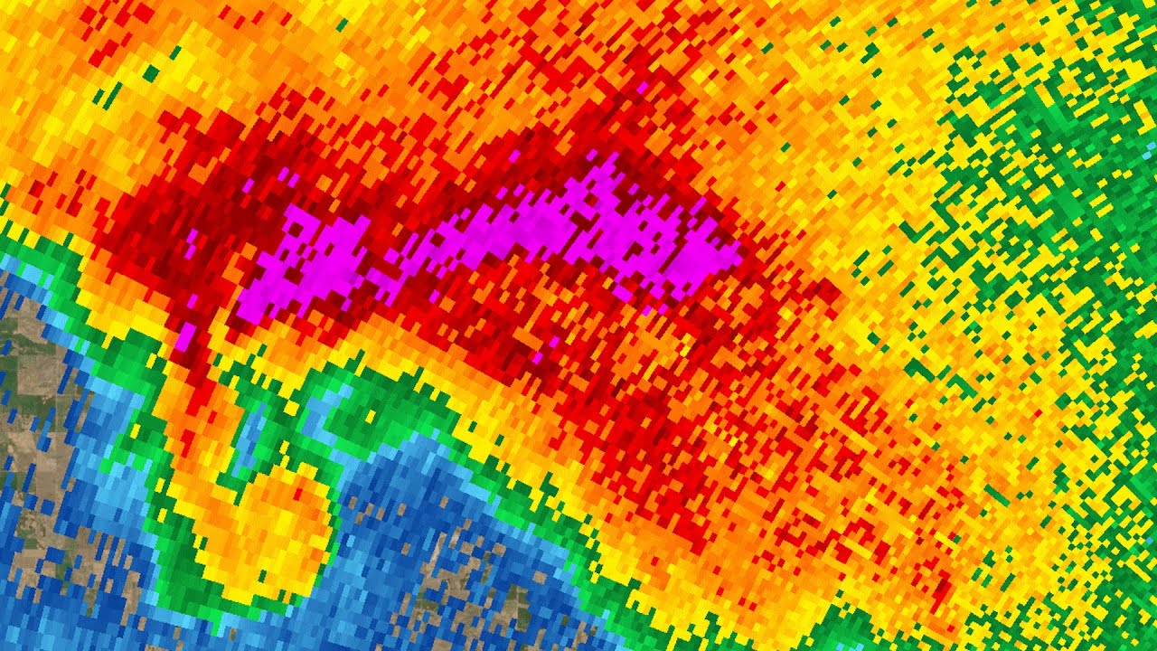 2024 Olustee, Oklahoma Supercell Radar Loop - YouTube