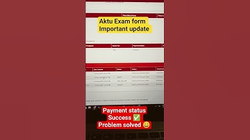 Aktu Exam Form Payment Problem Solved #aktunews #aktuexam #aktulatestnews