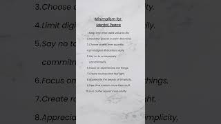 Minimalism for Mental Peace #motivation #shorts #viral