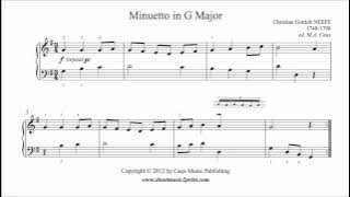 Neefe : Minuetto in G Major - ABRSM 2013-2014 Piano Grade 1 A4