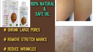 Nature sure Pores & Marks oil review | facial oil for enlarge pores & stretch marks 