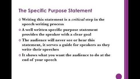 Purpose and Thesis Statements