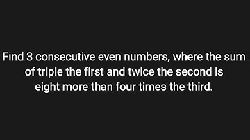 Woordenprobleem | Het vinden van opeenvolgende even getallen