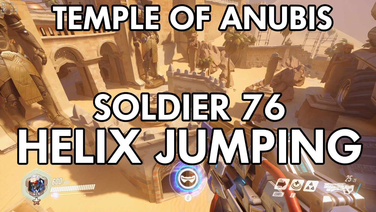 Helix Rockets Soldier 76 Helix Rocket Jumps on Temple of Anubis | Overwatch Tutorial ...