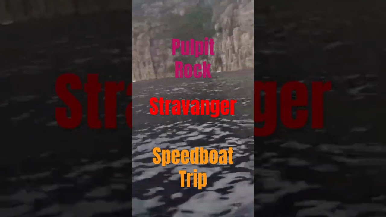 Speedboat RIB to Pulpit Rock From Stravanger Norway.