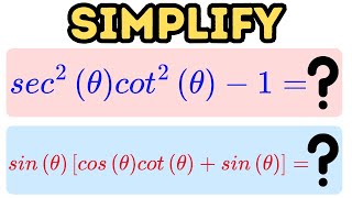 Simplifying Trigonometric Expressions Part 5