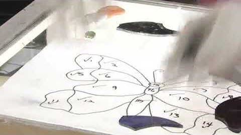 Laying Glass Pieces in Stained Glass Patterns