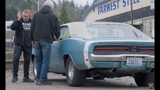 TOTALING A 1968 CHARGER: MARK SHOWS US WHERE AND HOW DOUGIE BOUGHT HIS FIRST CHARGER BY WRECKING IT
