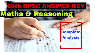 69th Bpsc Answer Key| Complete Analysis| Maths And Reasoning| 2023